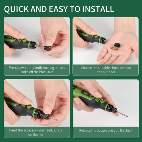 Mini Cordless Rotary Tool With 3-Speed